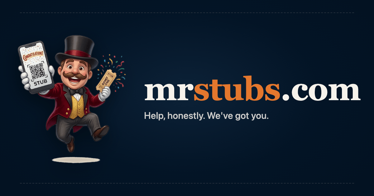 Illustration of MrStubs support channels — email, help center, response times