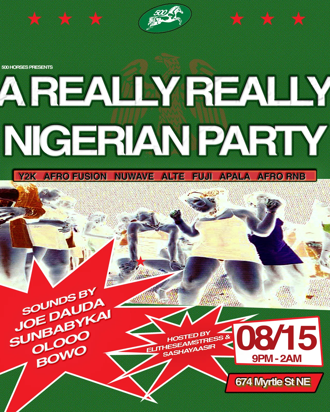 Event flyer for A REALLY REALLY NIGERIAN PARTY