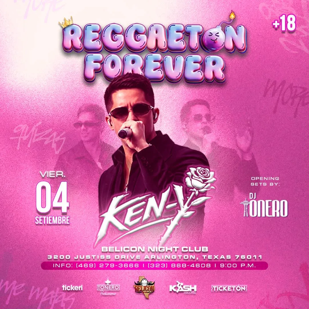 Event flyer for Ken-Y Live in Arlington