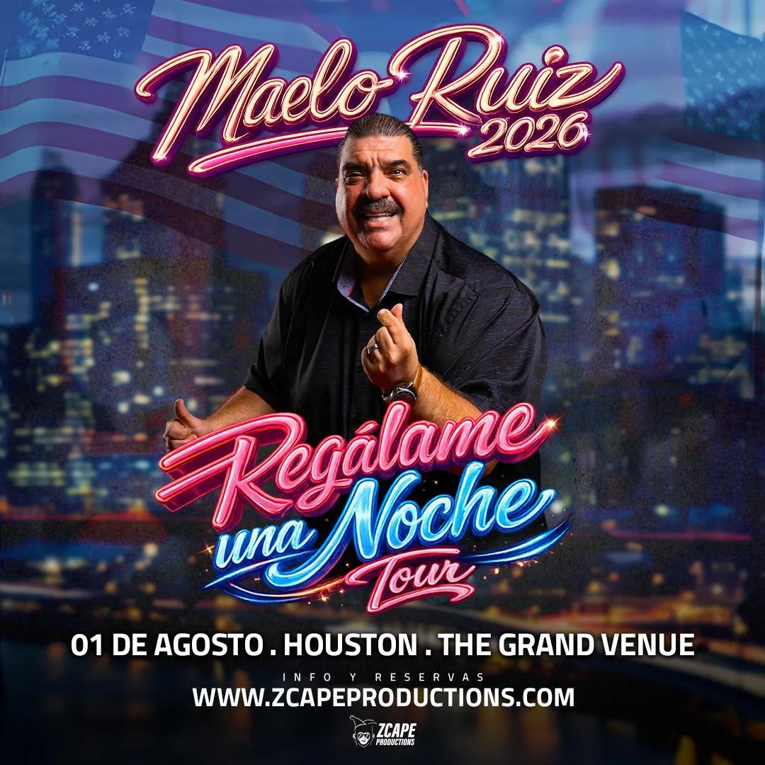Maelo Ruiz en concierto en Houston event flyer