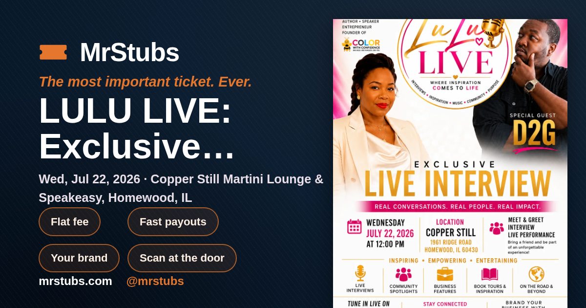 Share card for LULU LIVE: Exclusive Interview with D2G