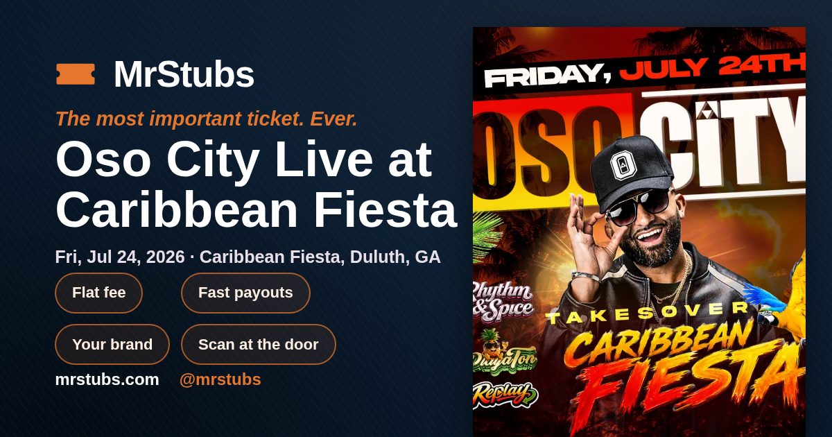 Share card for Oso City Live at Caribbean Fiesta