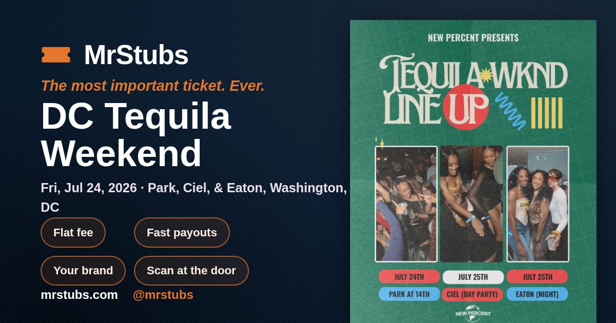 Share card for DC Tequila Weekend