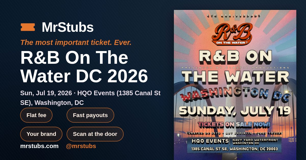 Share card for R&B On The Water DC 2026