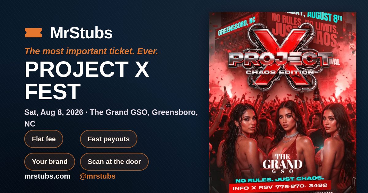 Share card for PROJECT X FEST