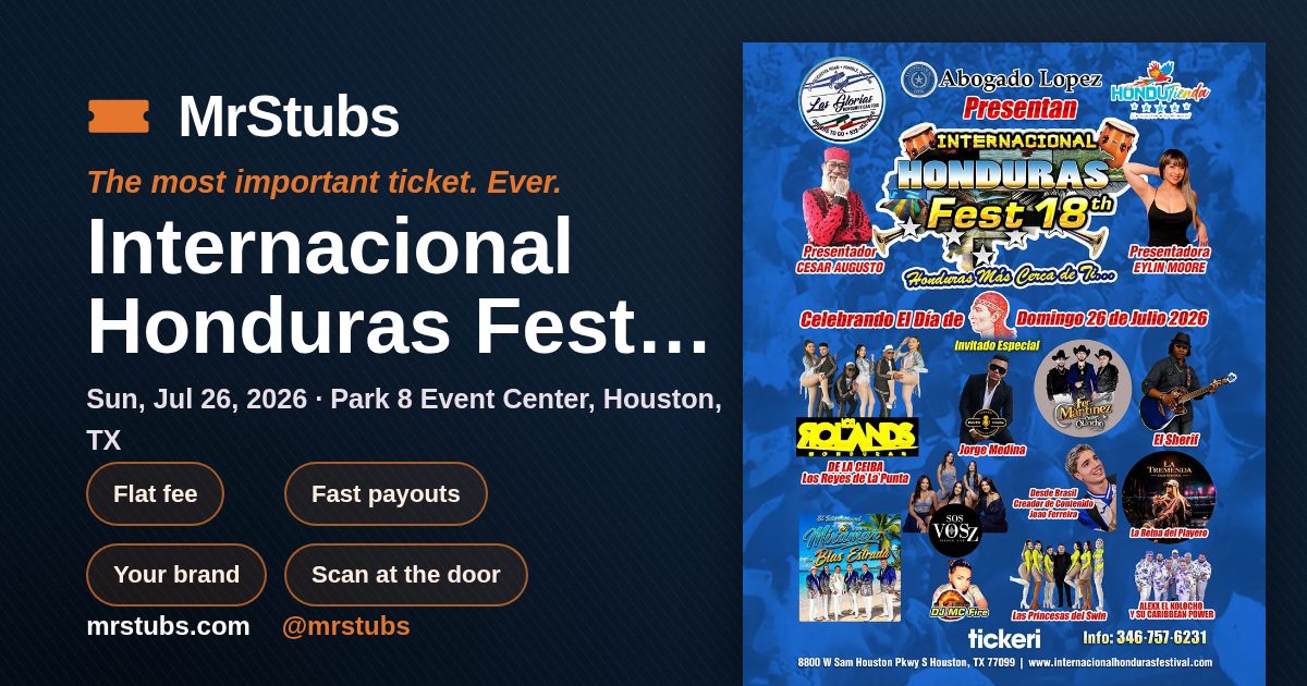 Share card for Internacional Honduras Fest 18th