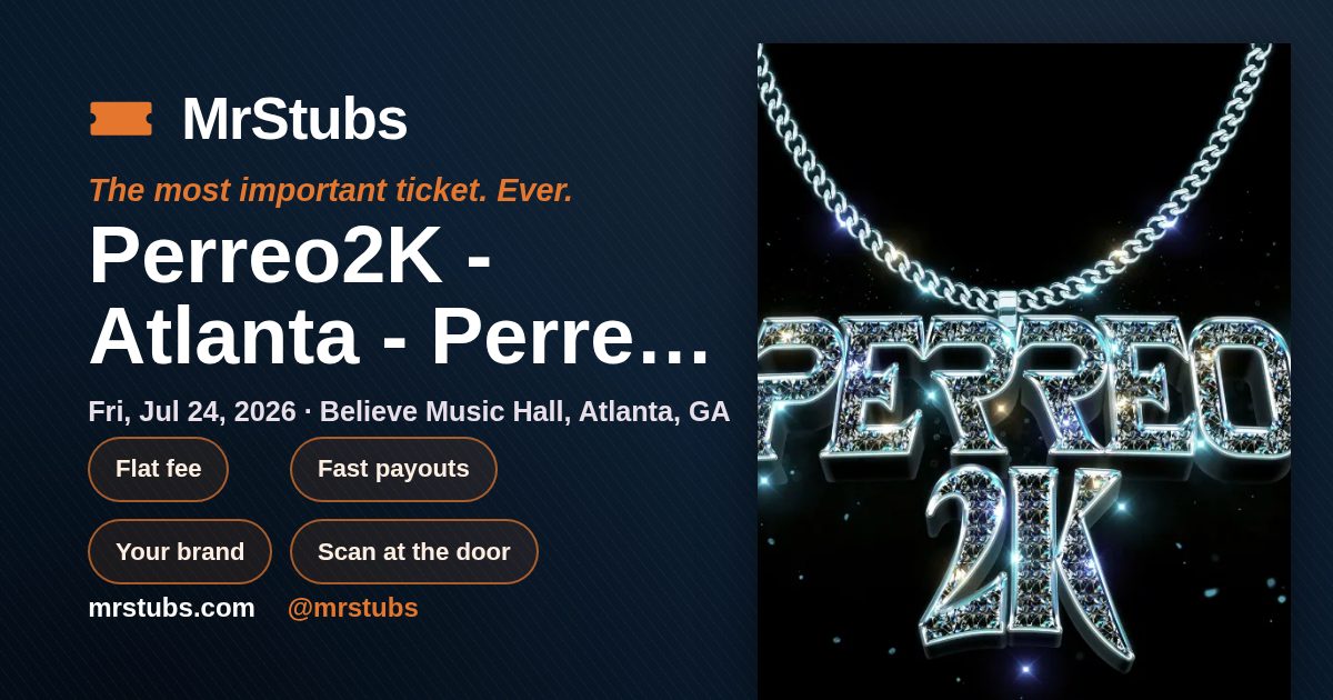 Share card for Perreo2K - Atlanta - Perreo Fridays