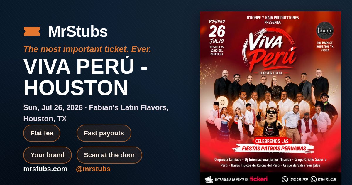 Share card for VIVA PERÚ - HOUSTON